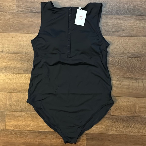 Andie Other - Andie Swim Size XXLT The Malibu One Piece Swimsuit NWT Black Fan Favorite Beach